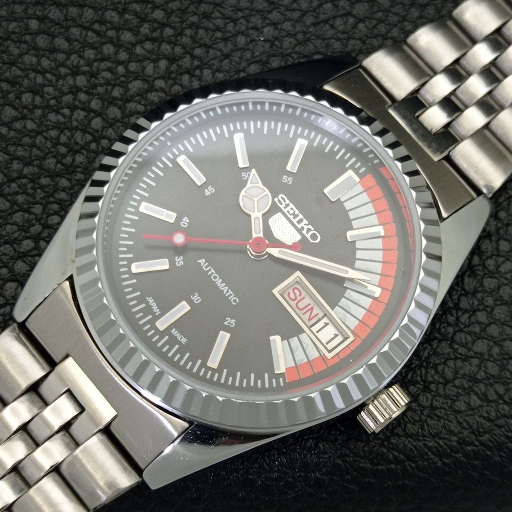 Seiko REFURBISHED VINTAGE SEIKO 5 AUTO JAPAN MENS WATCH a440719 Size 38 - 6 Thumbnail