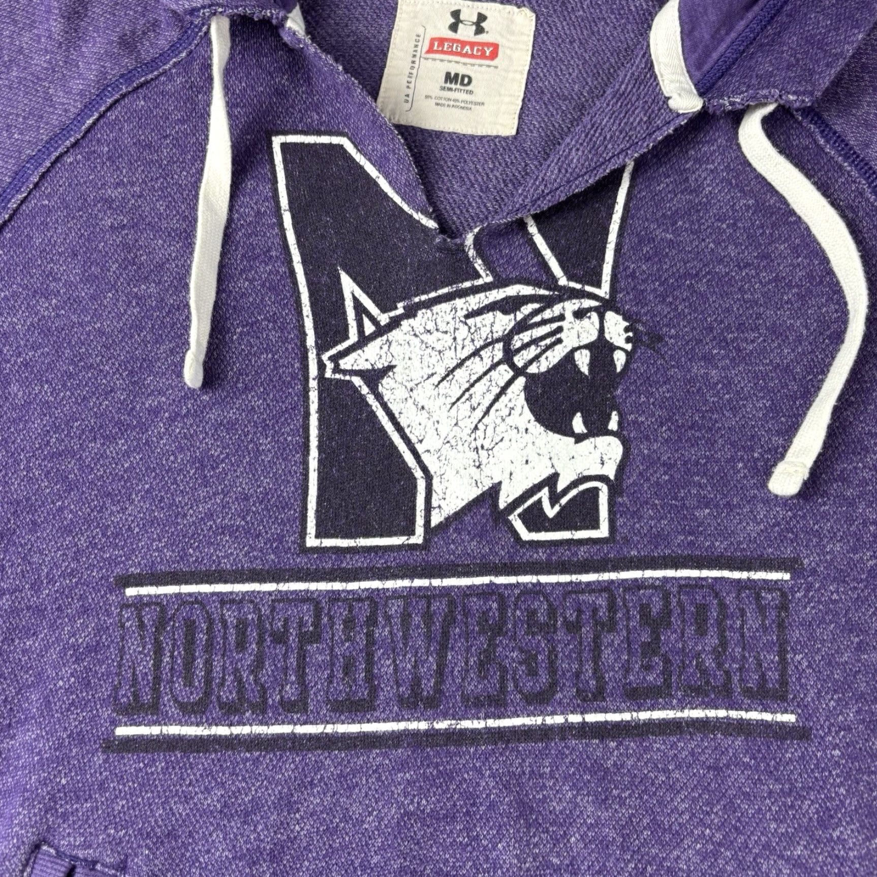 Under Armour Women's Under Armour Legacy Northwestern Wildcats Hoodie M Black Pullover Womens Mens? Size M / US 6-8 / IT 42-44 - 3 Thumbnail