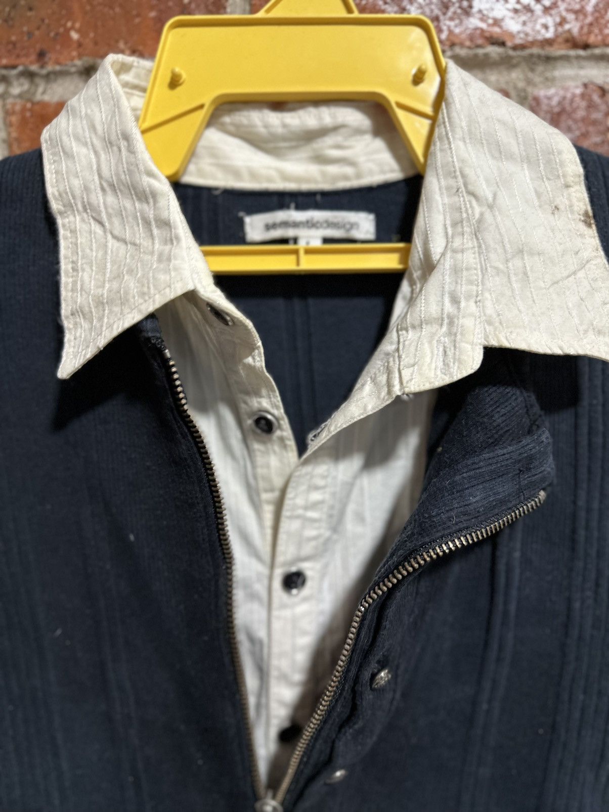 semanticdesign Vintage SemanticDesign Polo Zipper Faded Tee Size M / US 6-8 / IT 42-44 - 6 Thumbnail