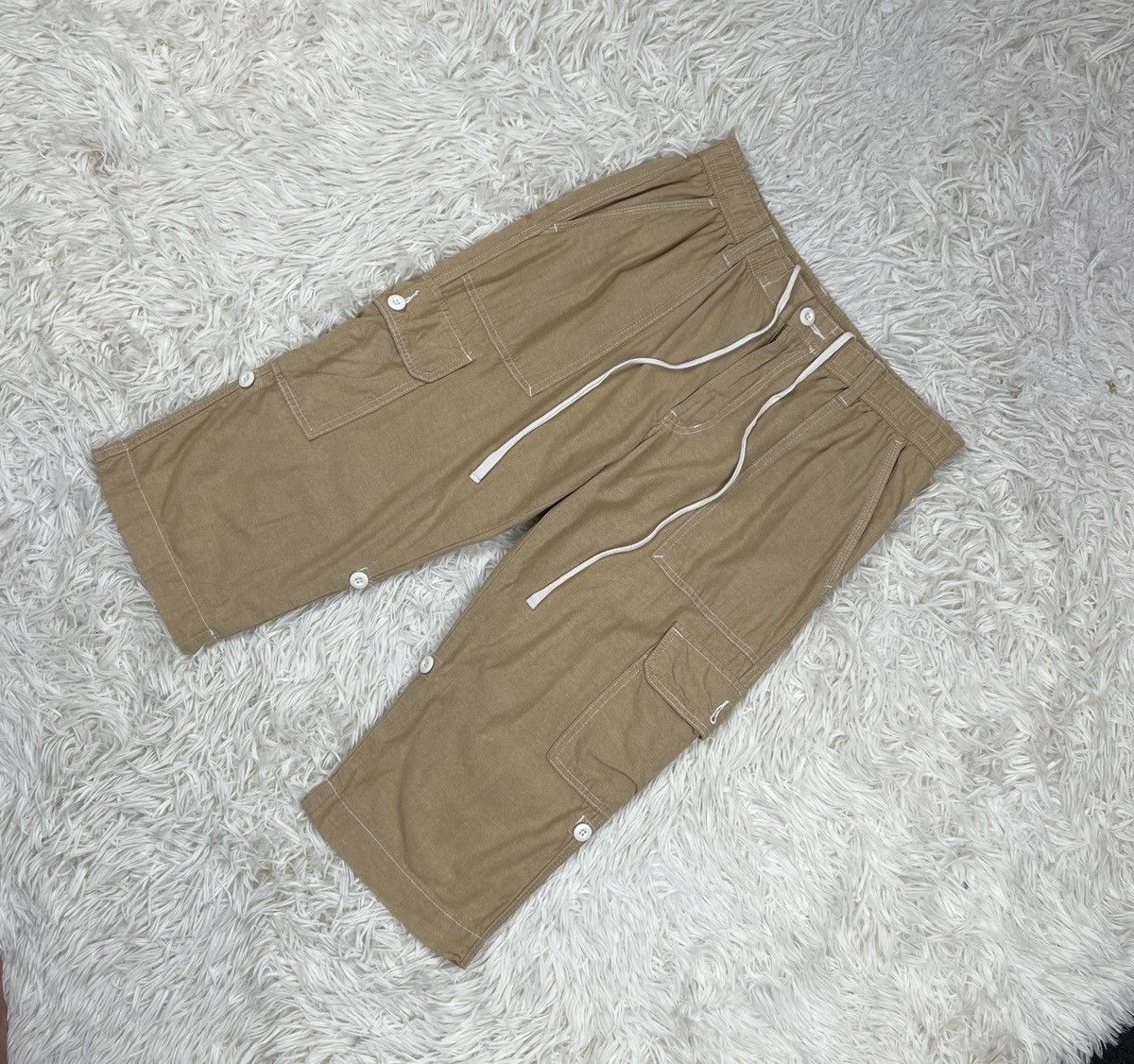 Japanese Brand TopValu 3q Cargo Pants Size US 31 - 4 Thumbnail