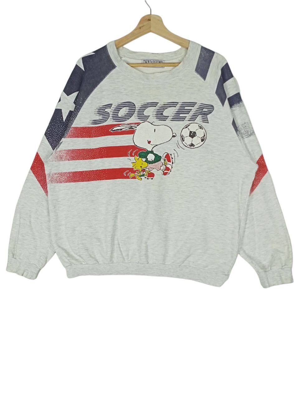 Cartoon Network × Peanuts × Vintage VINTAGE SNOOPY SOCCER SWEATSHIRT Size US M / EU 48-50 / 2 - 1 Thumbnail