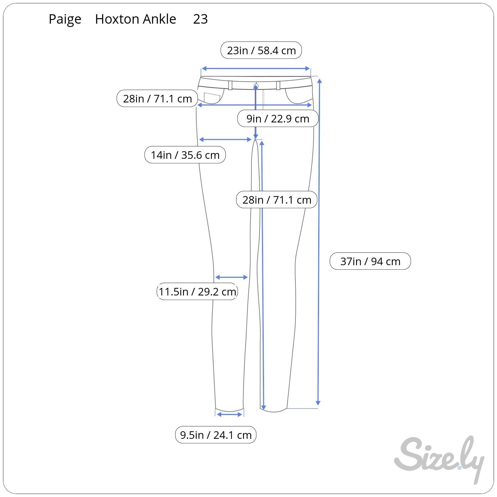 Paige Paige Hoxton Ankle High Rise Skinny Jeans 23 Transcend Vinta Size 23" - 2 Thumbnail