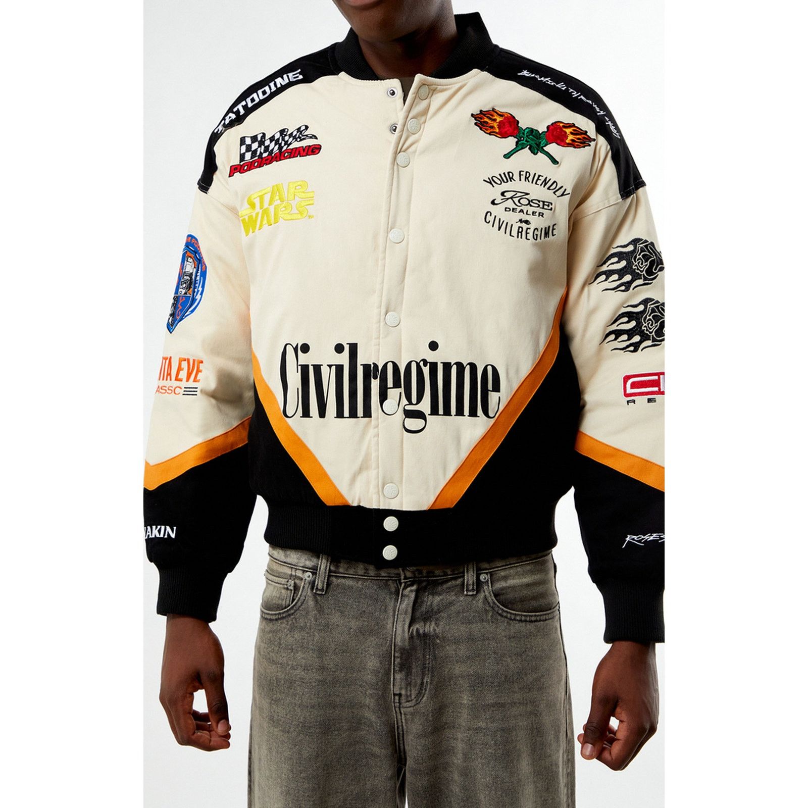 Civil Regime Civil Regime X Star Wars Pod Racing Varsity Bomber Jacket Size US M / EU 48-50 / 2 - 9 Thumbnail