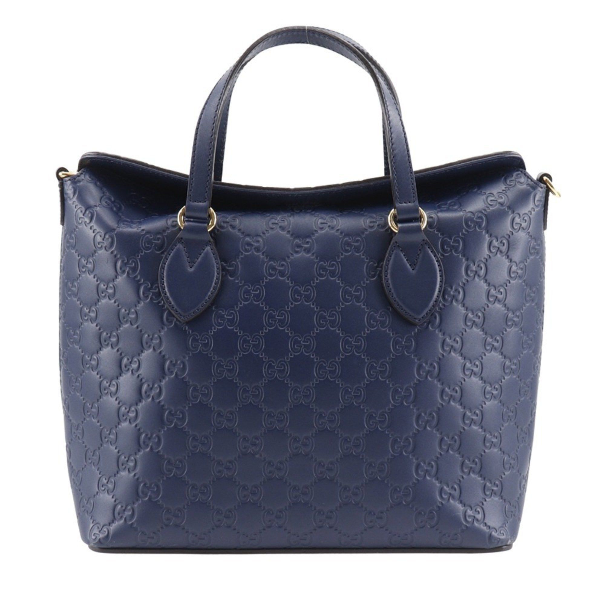 Gucci Gucci GG Handbag 428226, Shimmer Leather, Navy Blue, A5 Type, Unisex Size ONE SIZE - 1 Thumbnail