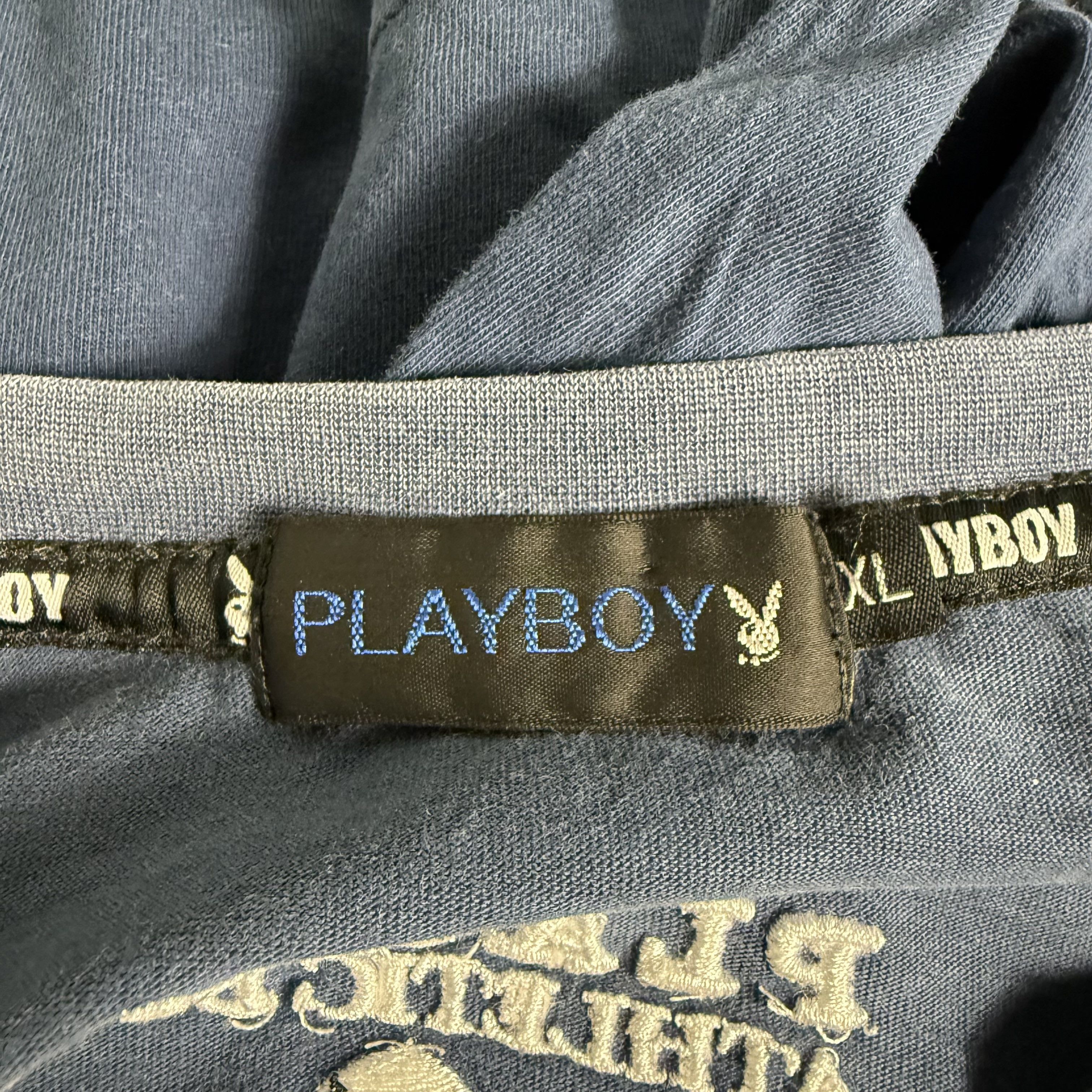 Playboy 🔥RARE🔥Vintage Playboy Iconic Bunny Spellout T-shirt Size US XL / EU 56 / 4 - 7 Thumbnail