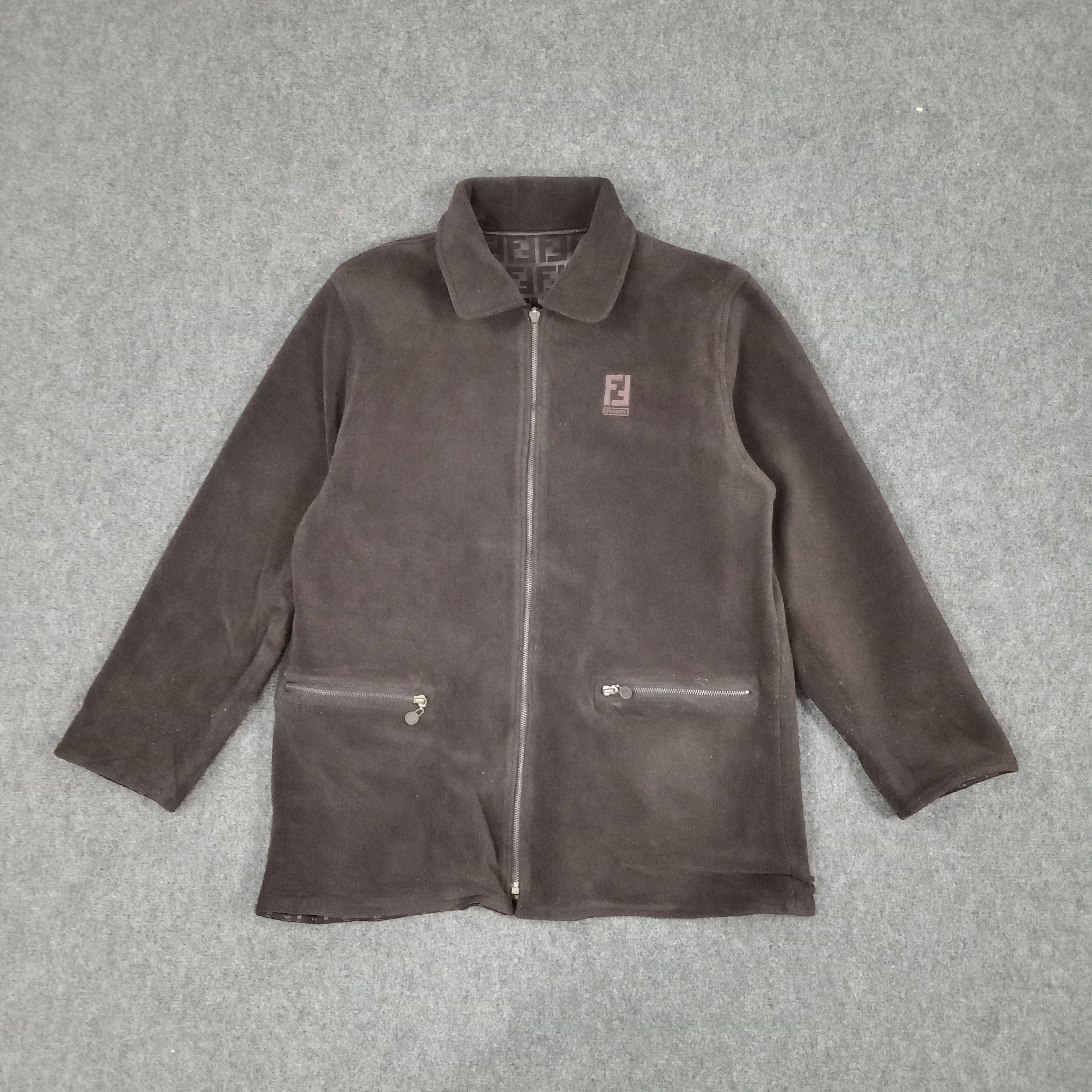 Fendi × Vintage Fendi Italian Brand Reversible Jacket Size US L / EU 52-54 / 3 - 3 Thumbnail