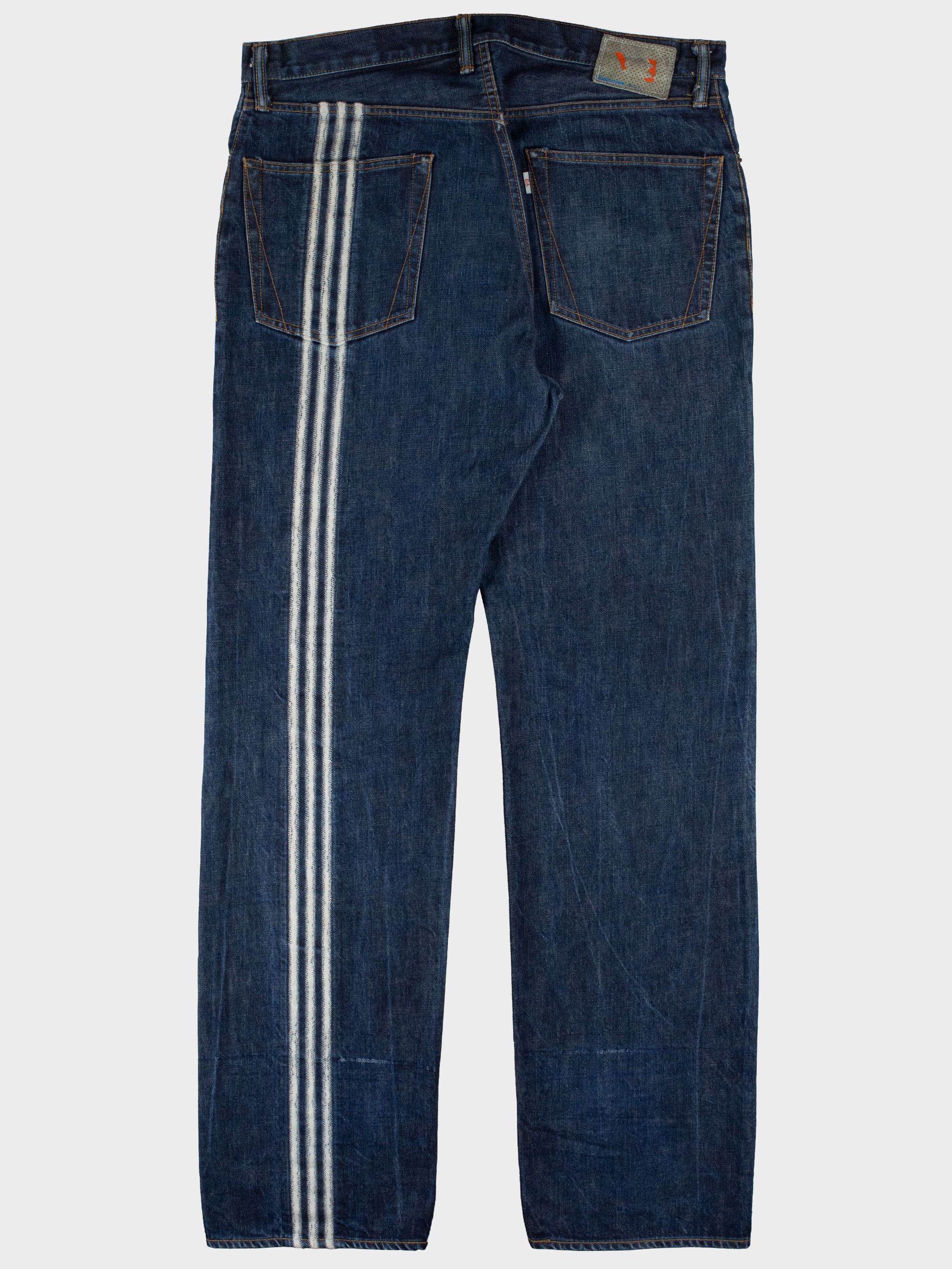 Y-3 X Spotted Horse A/W 2004 stripes missing thread jeans