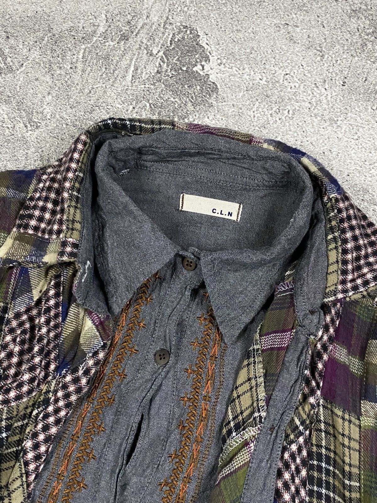 14th Addiction × If Six Was Nine × Japanese Brand Y2k CLN double layer kapital style patcwork shirt Size US S / EU 44-46 / 1 - 3 Thumbnail