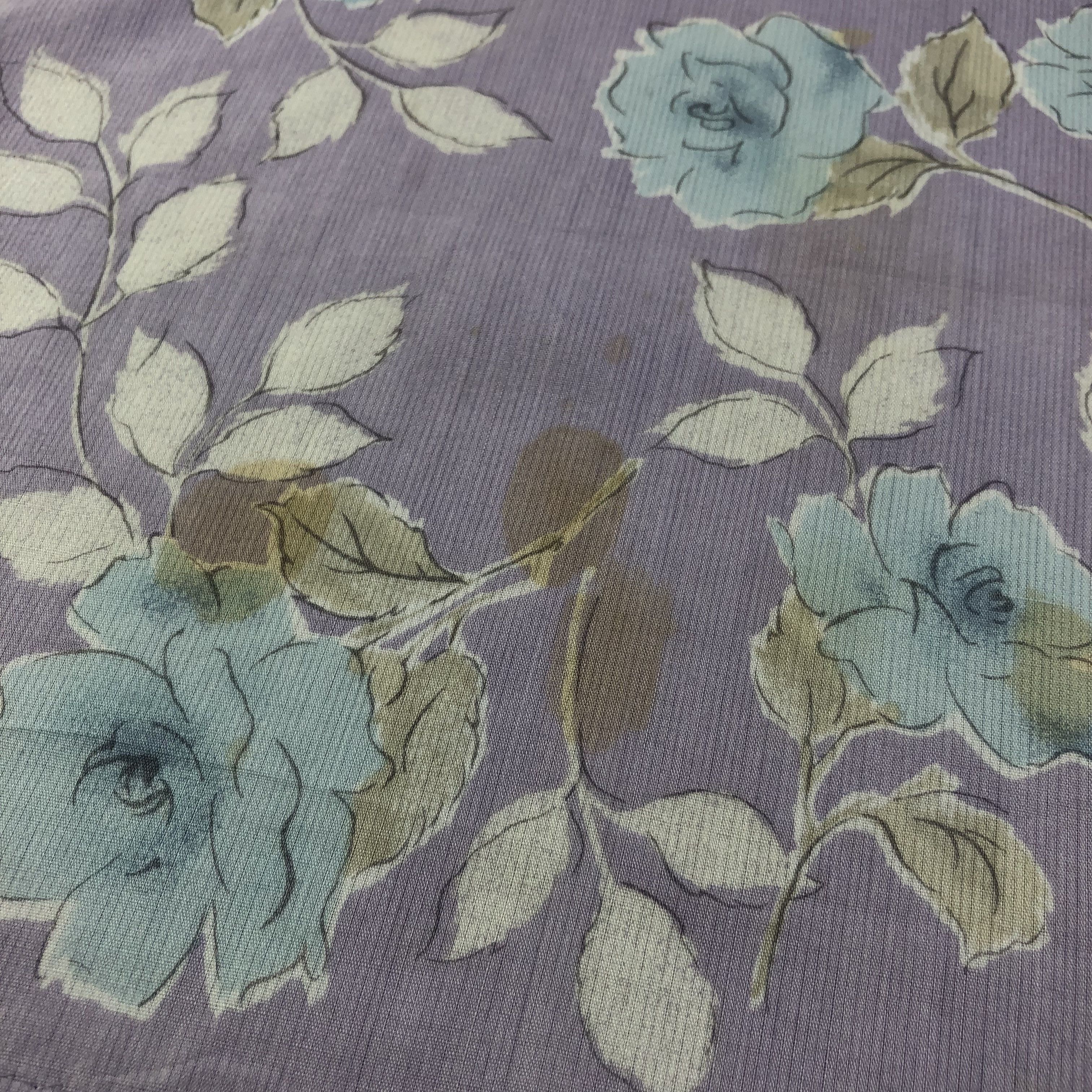 Lanvin × Vintage Lanvin Roses Handkerchief Neckerchief Bandana H2129 Size ONE SIZE - 5 Thumbnail