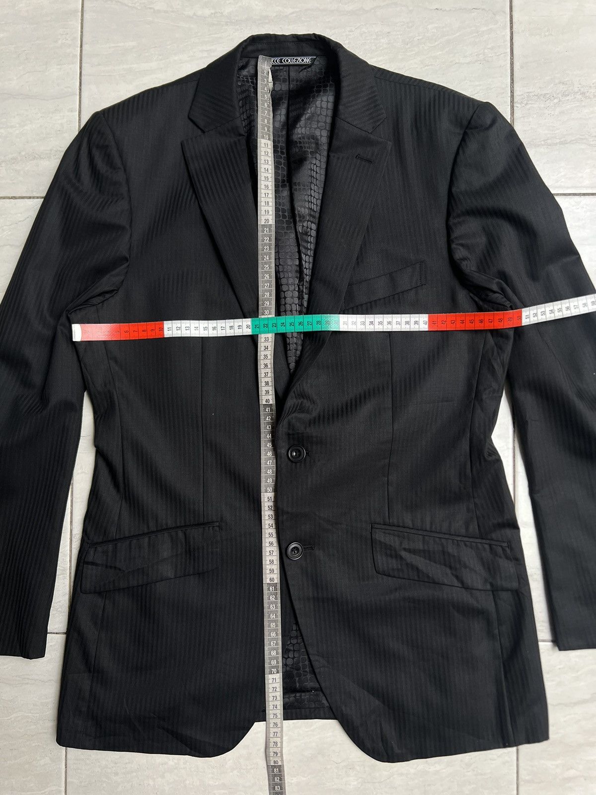 Issey Miyake FICCE COLLEZIONE By Yoshiyuki Konishi Striped Black Suit Size US S / EU 44-46 / 1 - 7 Thumbnail