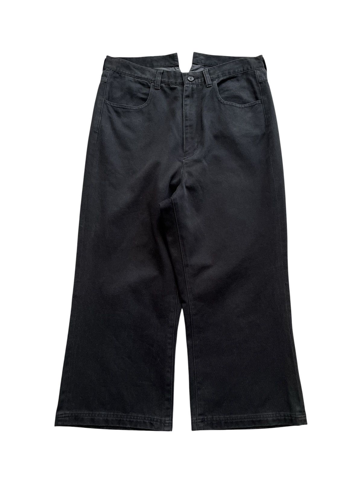 Comme des Garcons AD2006 Tricot Comme Des Garcons Ankle Wide Pants Buckle Back Size US 30 / EU 46 - 1 Thumbnail