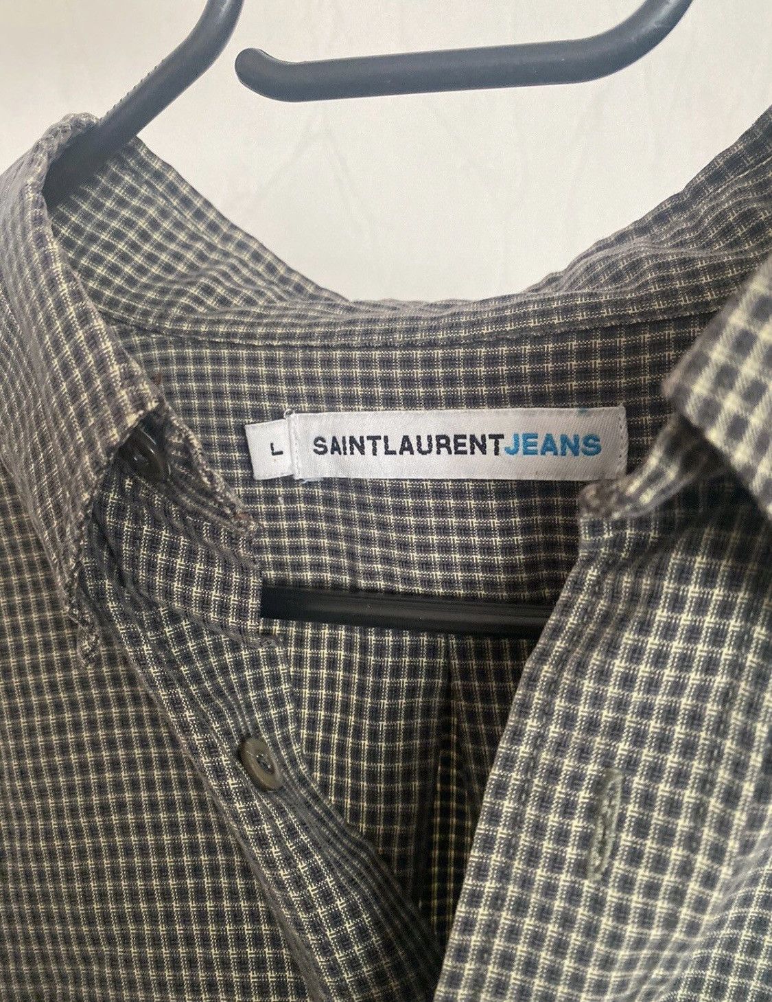 Yves Saint Laurent Yves Saint lauren mini logo YSL streetwear shirt button up Size US L / EU 52-54 / 3 - 2 Thumbnail