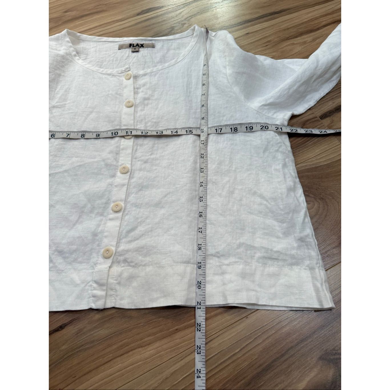 FLAX Flax NWOT linen button front shirt white relaxed fit size S Size S / US 4 / IT 40 - 7 Thumbnail