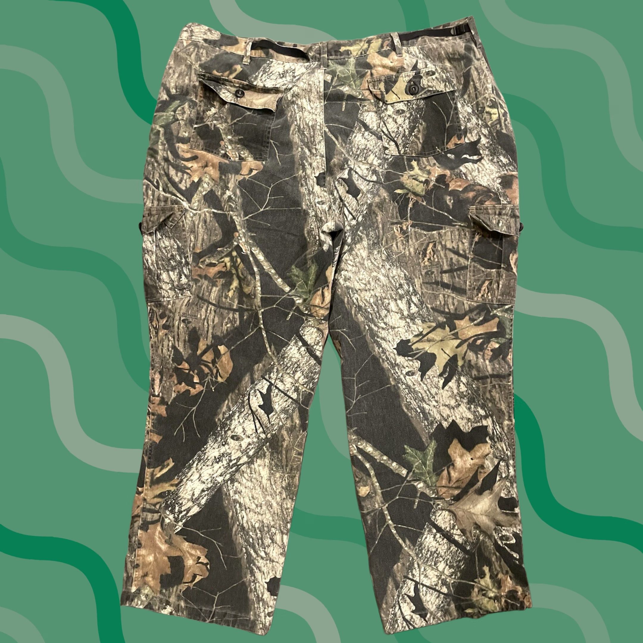 Vintage Vintage 90s Mossy Oak Camo Cargo Pants - XL Size US 36 / EU 52 - 1 Thumbnail
