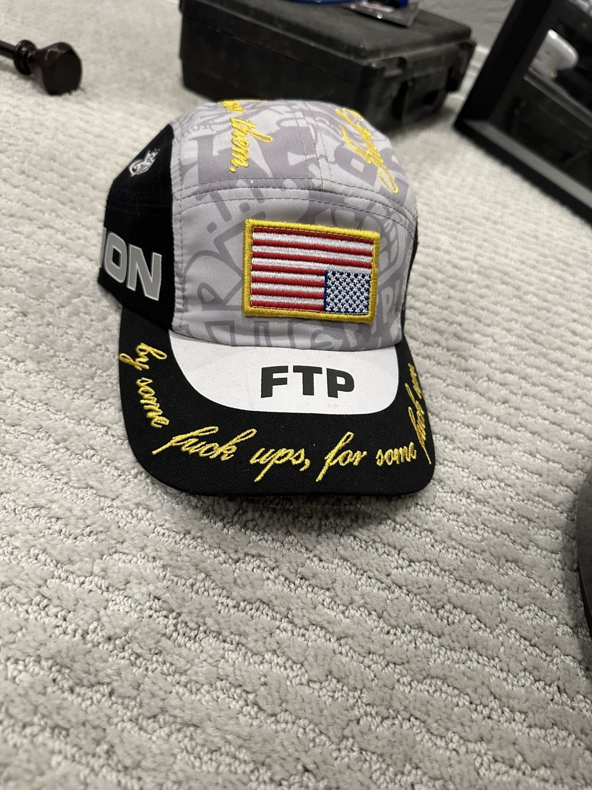 Fuck The Population FTP SOUVENIR EMBROIDERED 5 PANEL CAMP HAT Size ONE SIZE - 2 Thumbnail