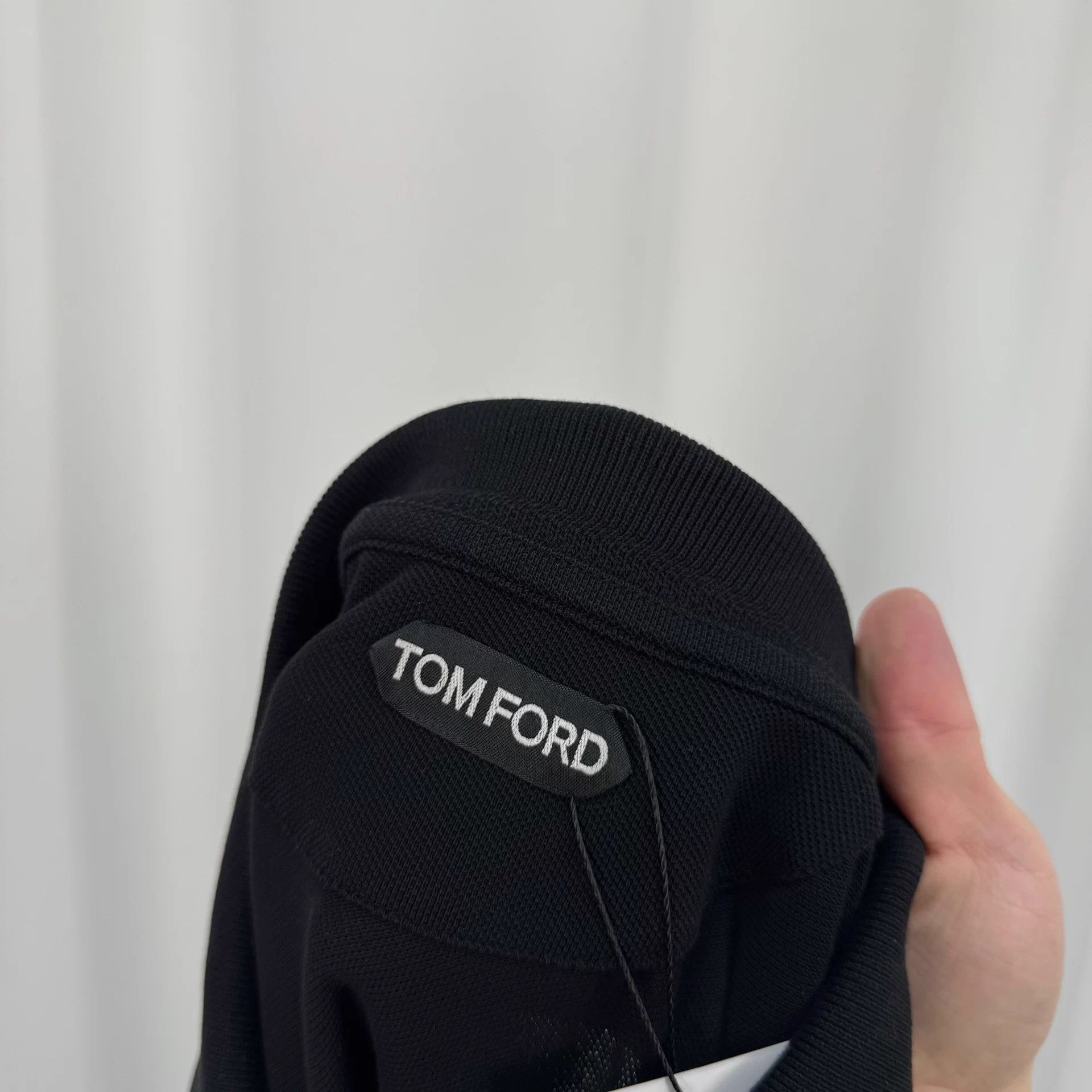 Tom Ford Tom Ford Black Embroidered Letter Polo 54 Size US L / EU 52-54 / 3 - 6 Thumbnail
