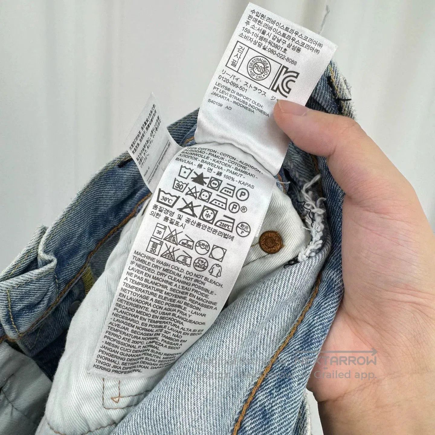 Vetements Vetements Washed Deconstructed Denim Pants. Size 24" / US 00 / IT 34 - 7 Thumbnail