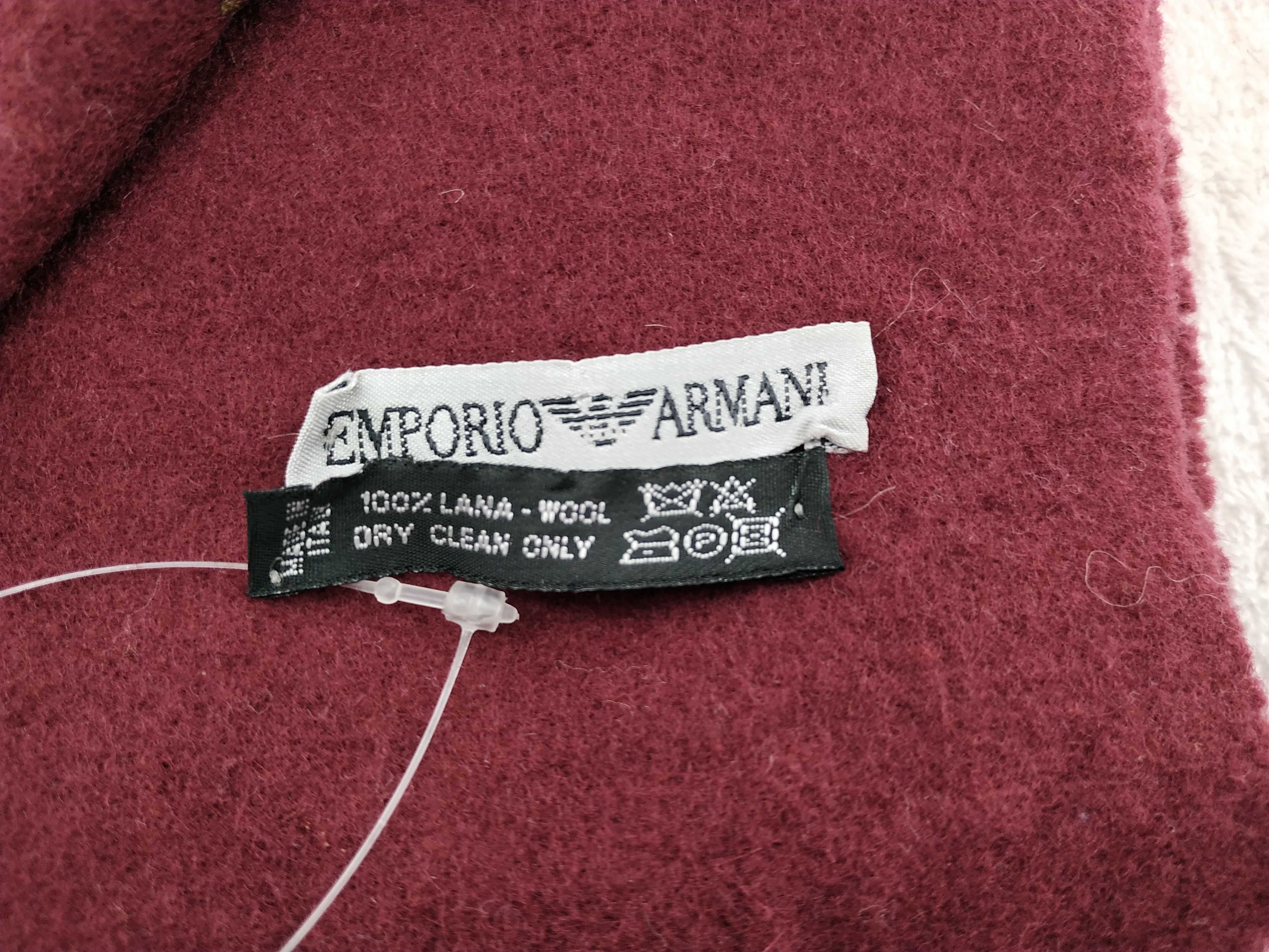 Emporio Armani Vintage Emporio Armani Wool Scarf/Muffler/Neckwear MF313 Size ONE SIZE - 6 Thumbnail
