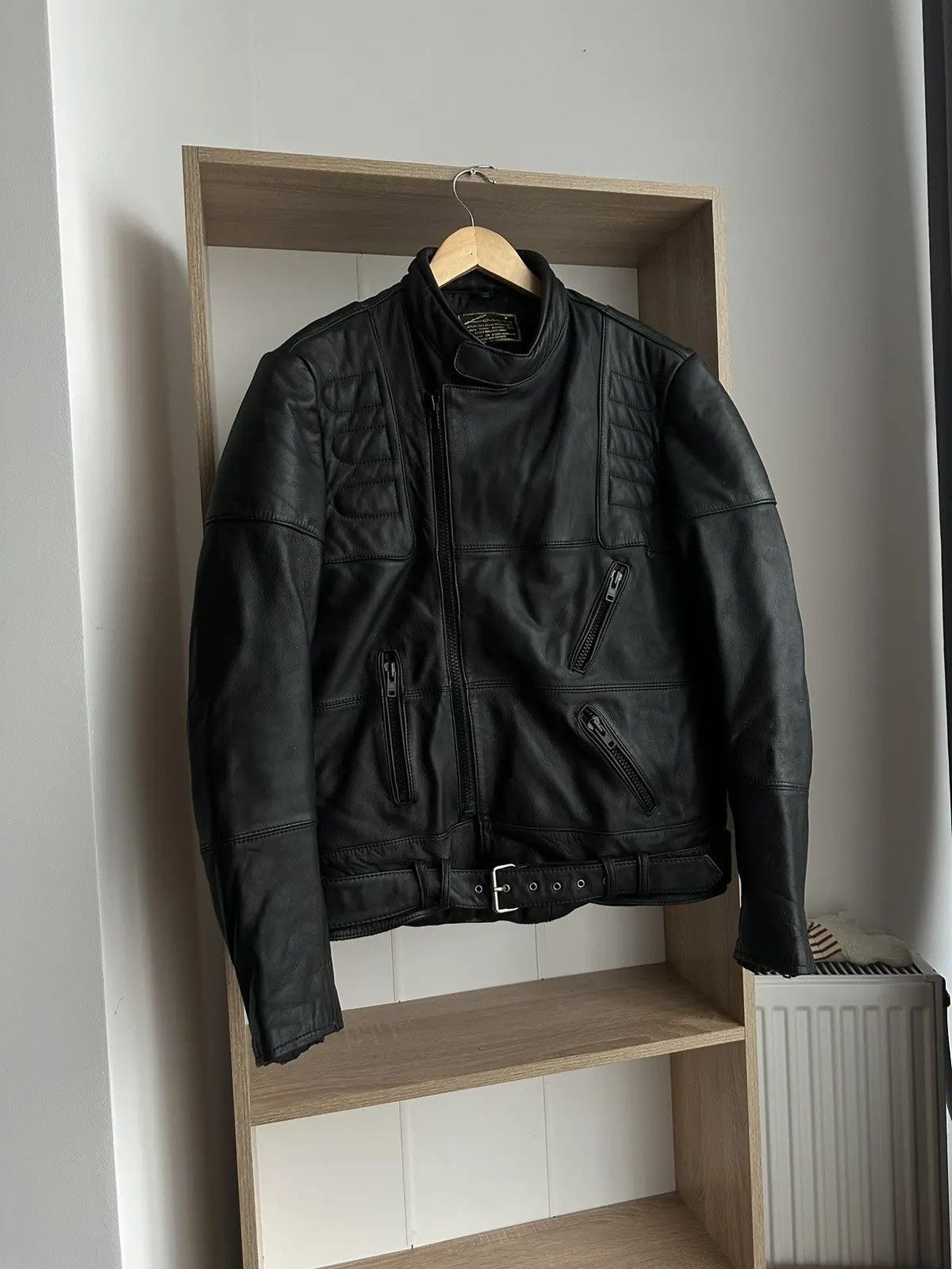 Louis W. × Lui's × Vintage Vintage LOUIS Black International Biker Motorcycle Jacket Size US M / EU 48-50 / 2 - 16 Thumbnail