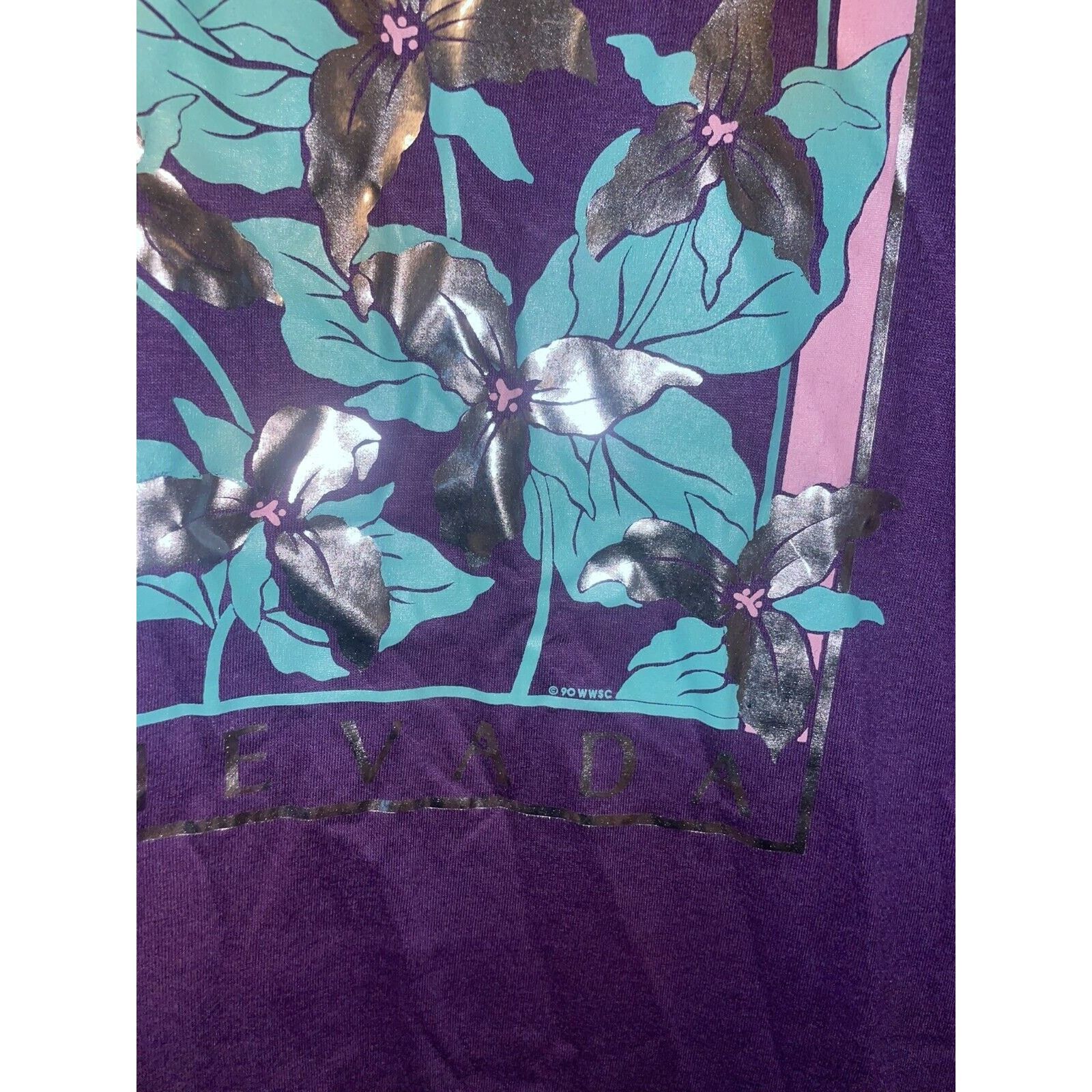 Jerzees Vintage Las Vegas Nevada Shirt Wildflower 90s Tee VTG L Size US L / EU 52-54 / 3 - 5 Thumbnail