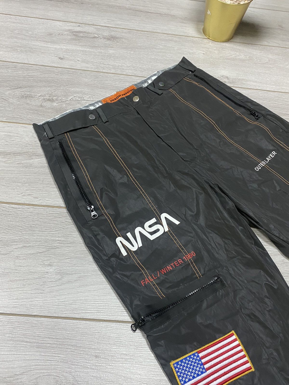 Heron Preston Iconic HERON PRESTON USA 🇺🇸 flag reflective NASA pants Size US 32 / EU 48 - 4 Thumbnail