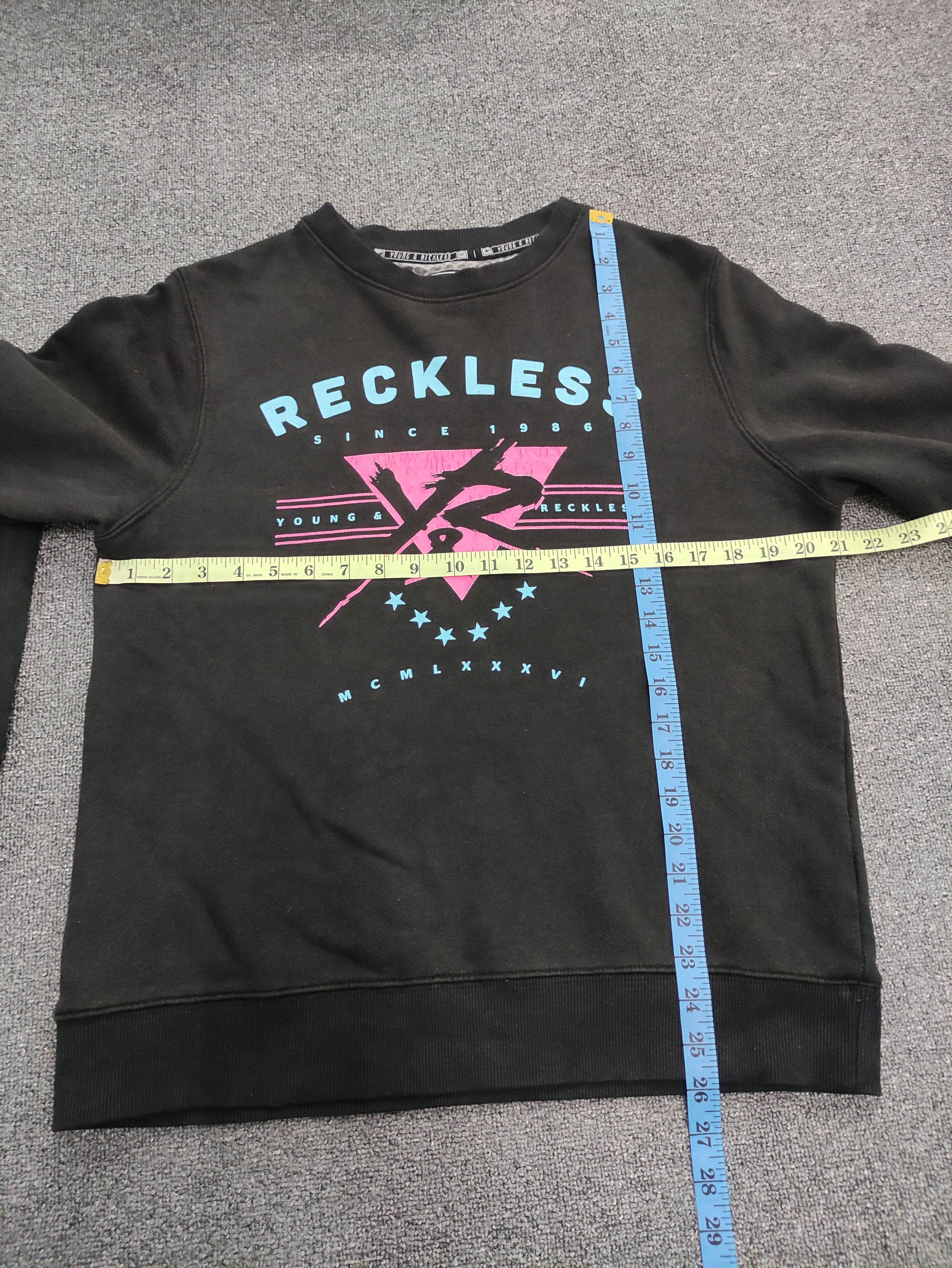 Japanese Brand Vintage Voungand Reckless Sweatshirt Jumper Size US L / EU 52-54 / 3 - 7 Thumbnail