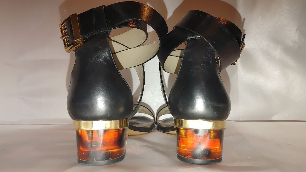 Michael Kors Michael Kors Tulia Black Heel Sandals Size 40 Size US 9.5 / IT 39.5 - 7 Thumbnail