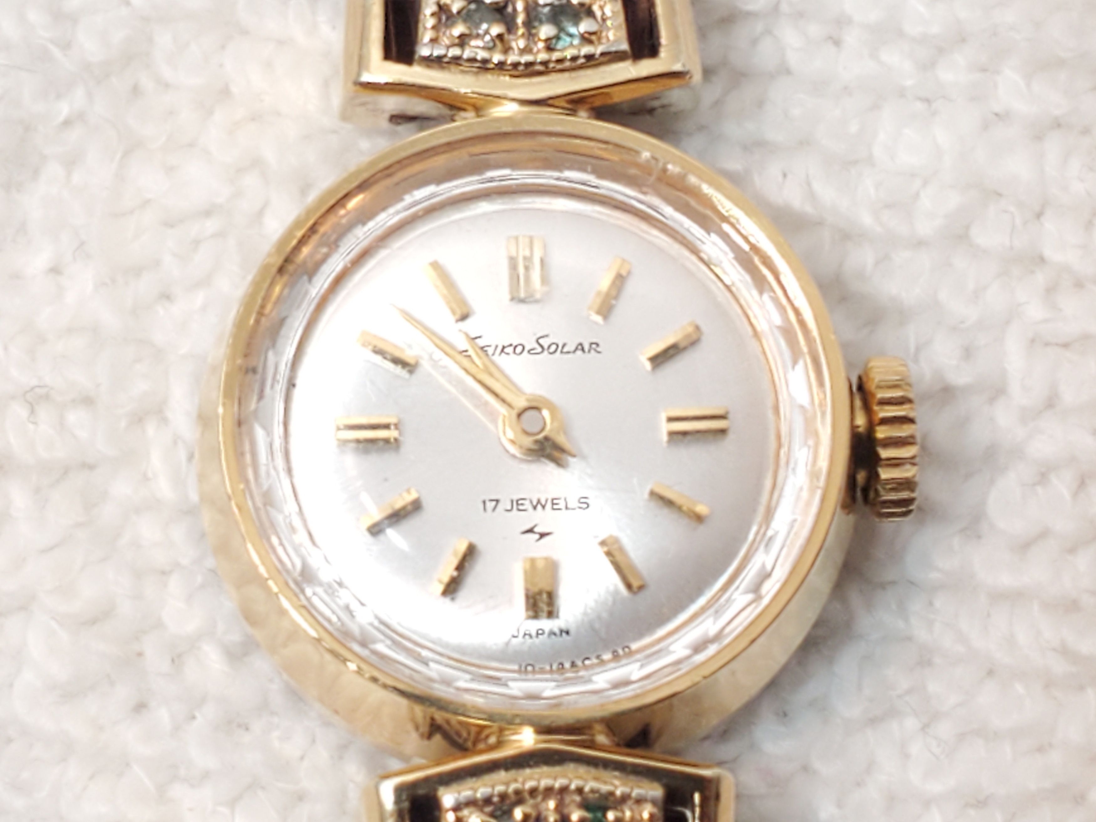 Seiko Vintage Seiko Solar 17 Jewels Wind Up Watch Silver Dial Size ONE SIZE - 1 Thumbnail