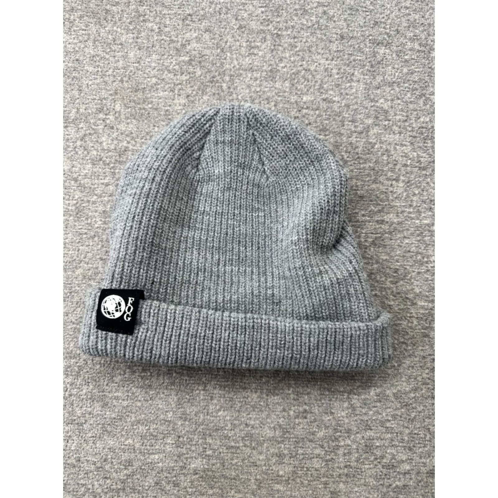 Logo 7 FOG Corporate Logo Beanie Gray Knit Cap Men One Size Knit Style Beanie Size ONE SIZE - 2 Thumbnail