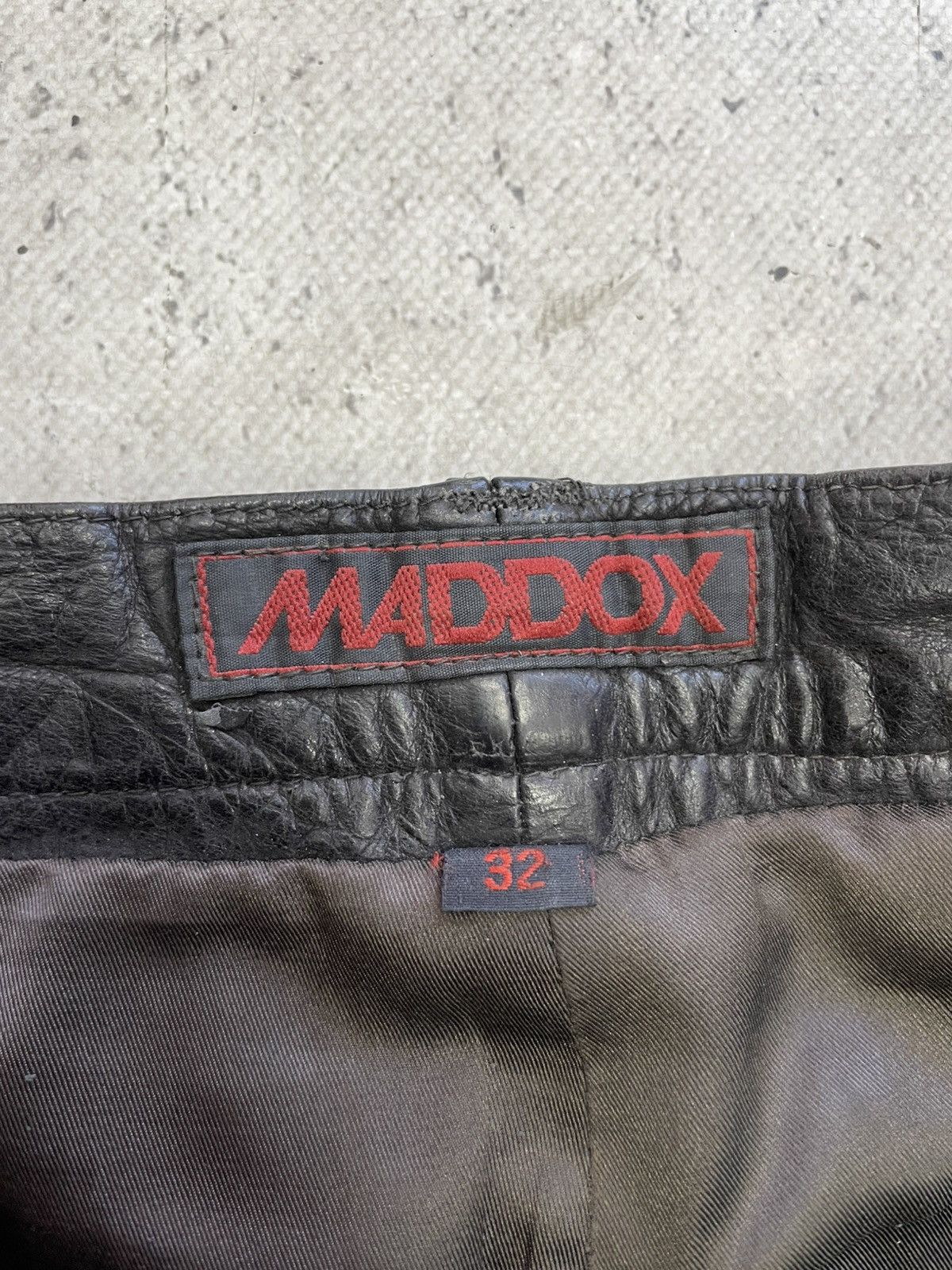 Harley Davidson Marlboro style Black Leather Pants Straight Fit Y2K Moto Size US 32 / EU 48 - 7 Thumbnail