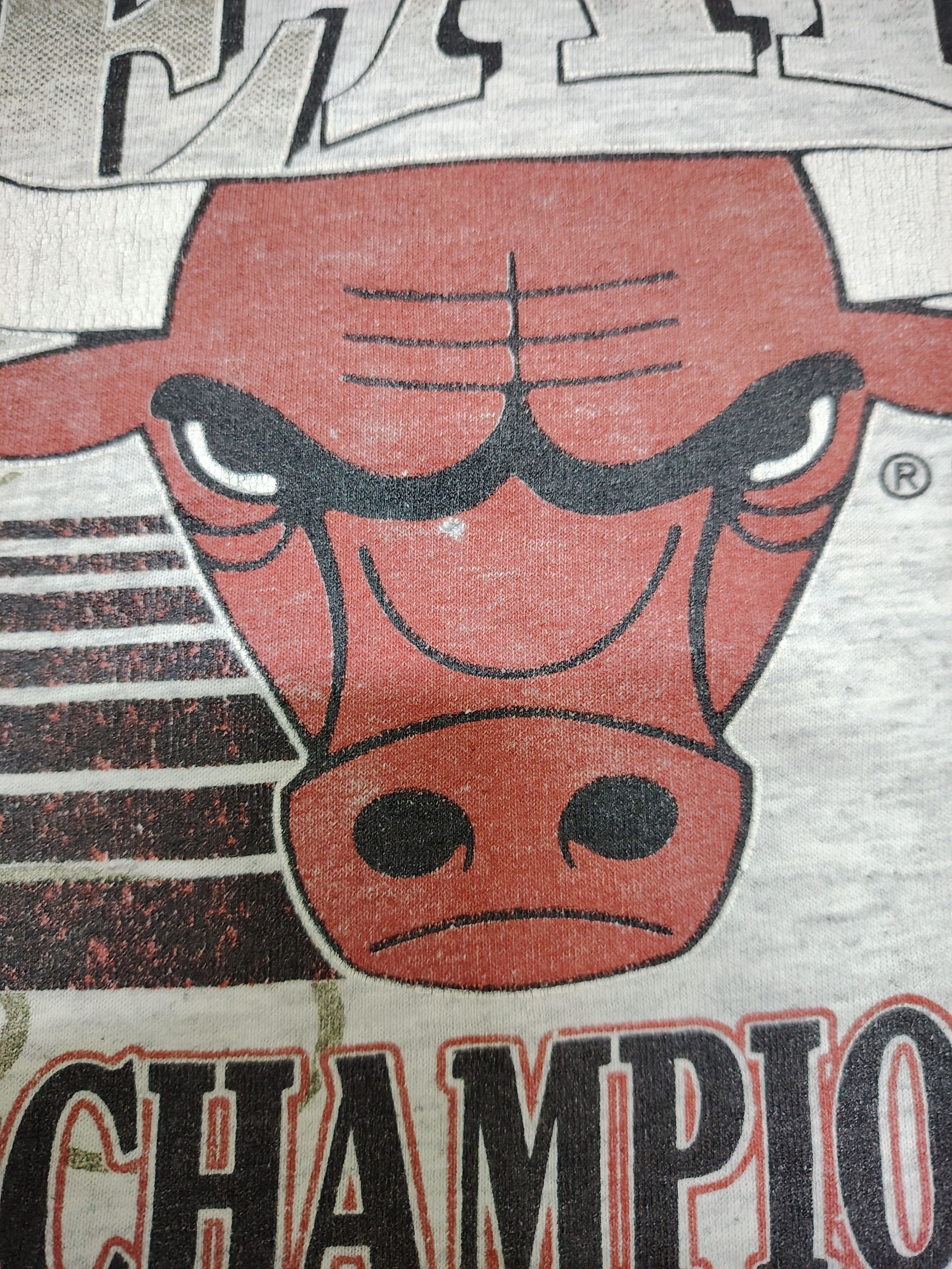 NBA × Vintage Vintage 90's Chicago Bulls 3 Peat NBA World Champions Size US XXL / EU 58 / 5 - 8 Thumbnail