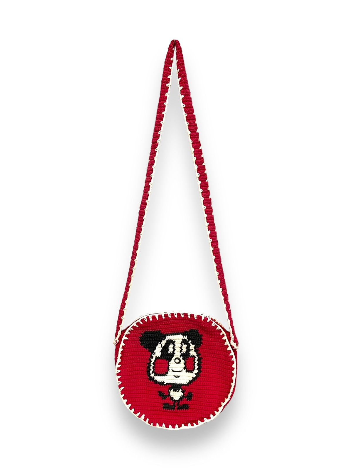 Super Lovers 🔥 MERRY SUPER LOVERS JAPAN Crochet Knitted Round Sling Bag Size ONE SIZE - 4 Thumbnail