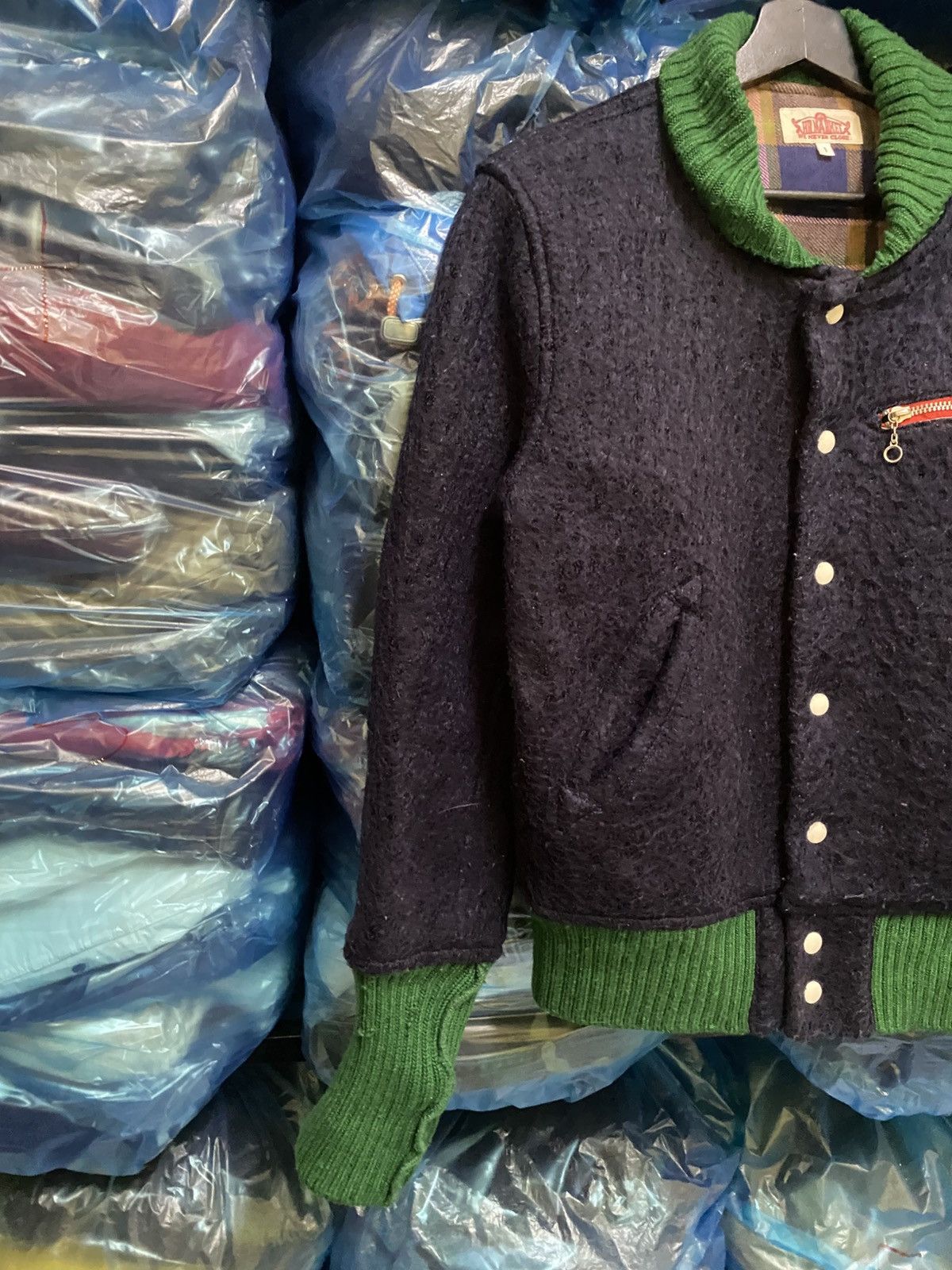 HOLLYWOOD RANCH MARKET VINTAGE 90S HR MARKET MOHAIR VARSITY JACKET MADE IN JAPAN Size US S / EU 44-46 / 1 - 5 Thumbnail