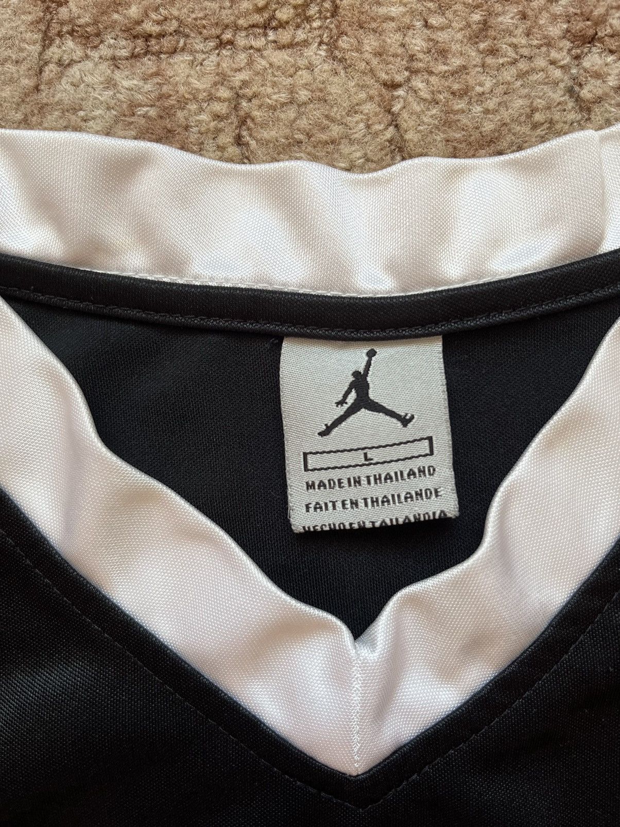Jordan Brand Vintage Nike Jordan Jumpman Logo Dazzle Jersey Sleeveles Size US L / EU 52-54 / 3 - 3 Thumbnail