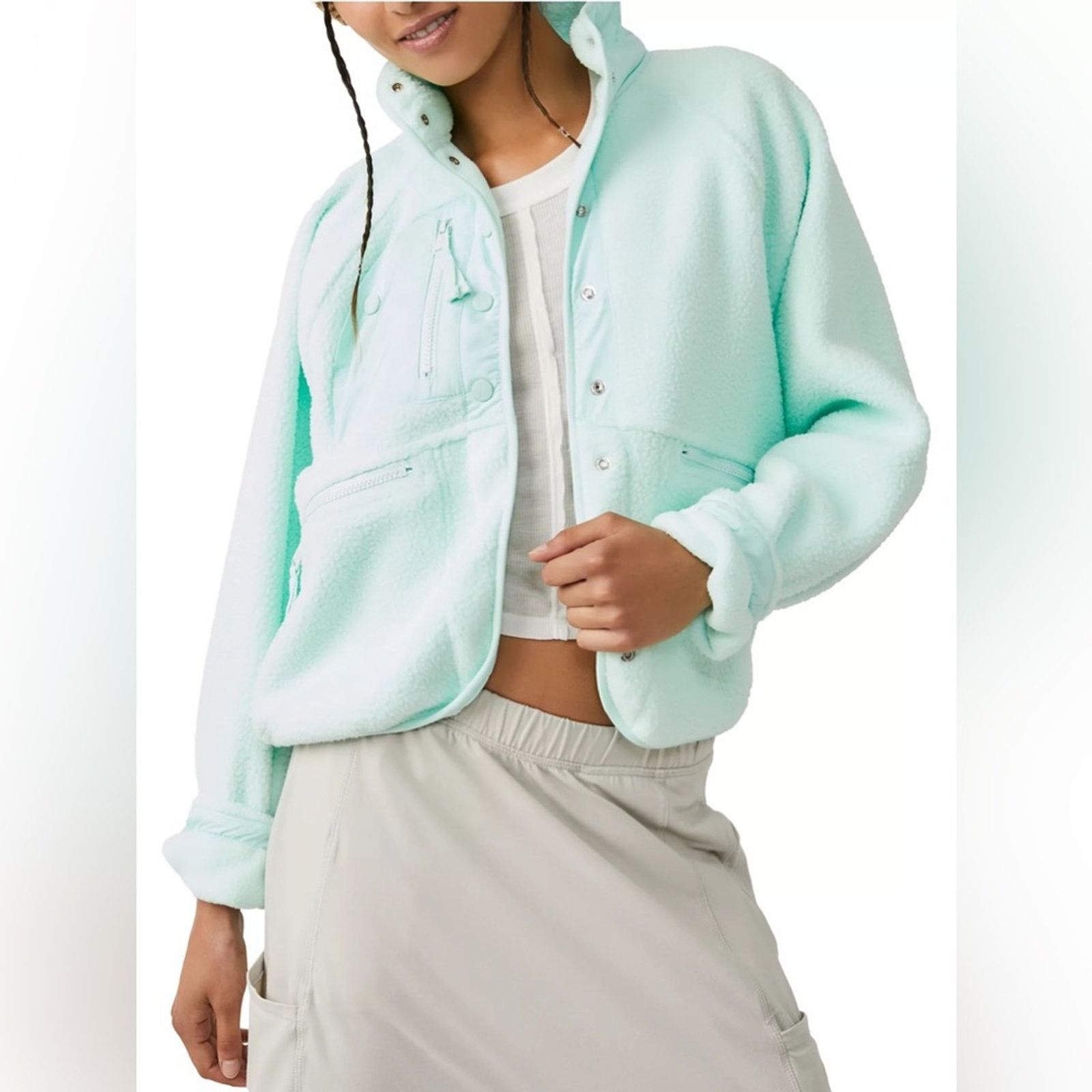 Free People FREE PEOPLE Movement Women's Hit the Slopes Jacket LightIce Size XL / US 12-14 / IT 48-50 - 3 Thumbnail
