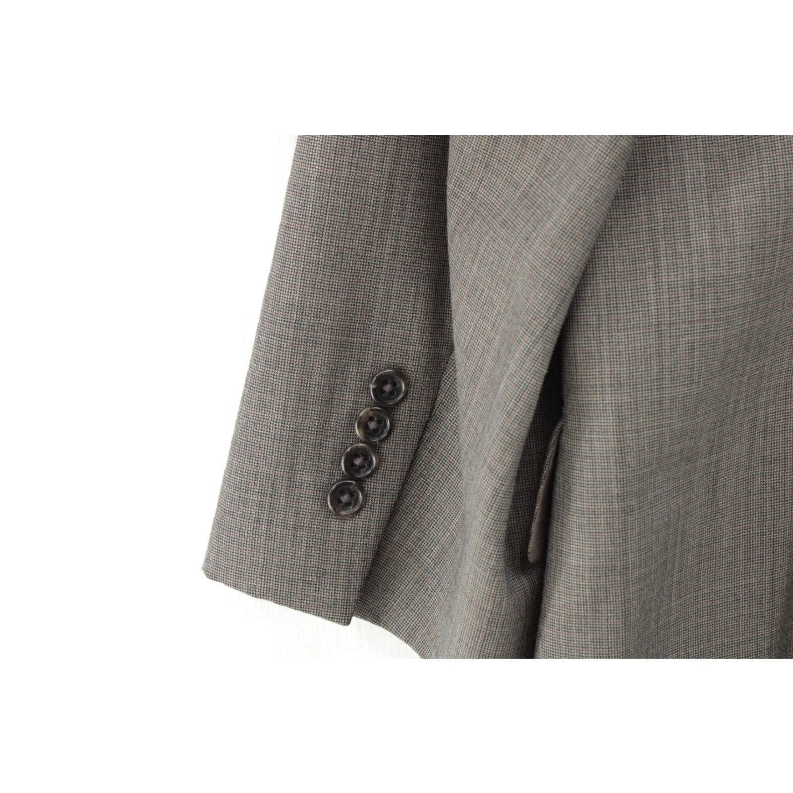 Jos. A. Bank VINTAGE Jos. A. Bank Blazer Men's 50R Gray Micro Houndstooth Preppy Regencycore Boss Shirt Size 50R - 4 Thumbnail