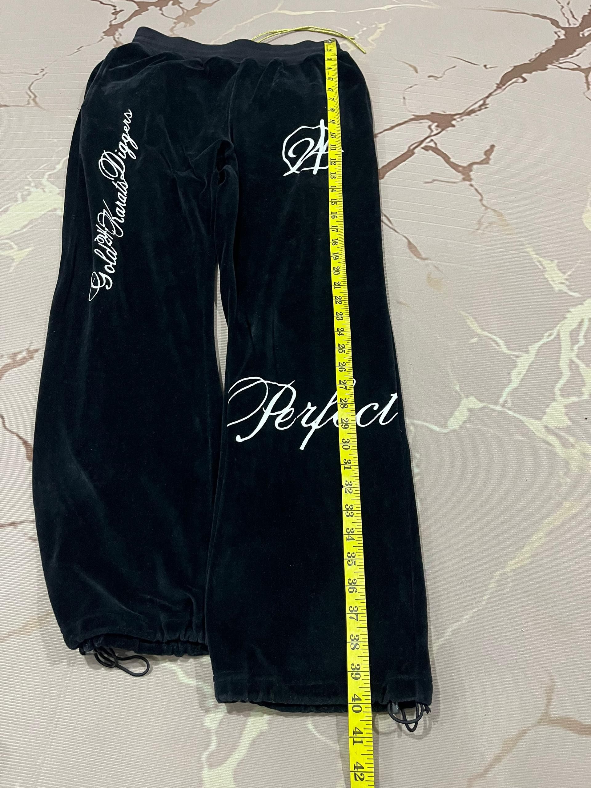 Japanese Brand 24 Karats Velvet Track Pants Script Logo M Size US 30 / EU 46 - 14 Thumbnail
