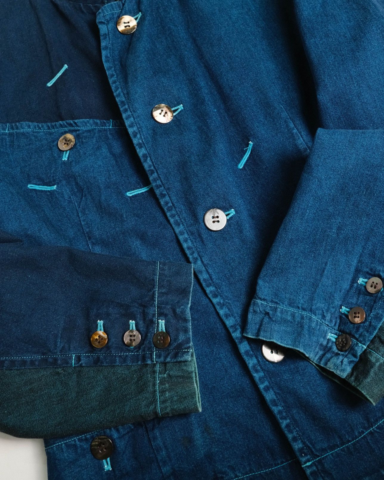 Issey Miyake Issey Miyake Mandarin Collar Indigo Dyed Jacket Size US M / EU 48-50 / 2 - 5 Thumbnail