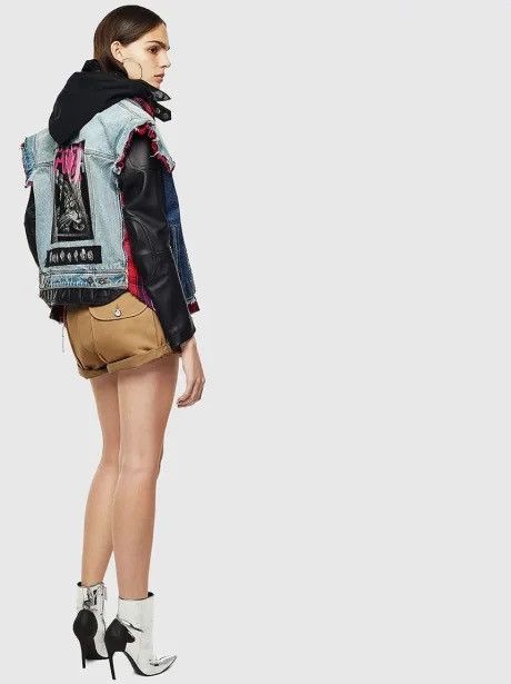 Diesel Diesel L-MARALI triple layer leather jacket for womens Size S / US 4 / IT 40 - 4 Thumbnail