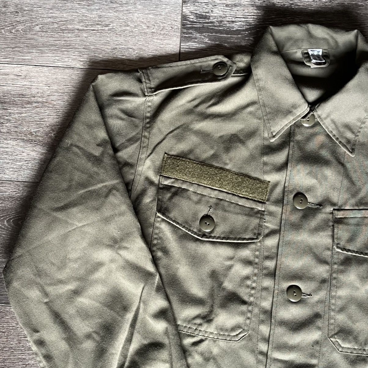 Vintage Vintage 80s German Army Military Field Button Up Shirt Khaki Size US L / EU 52-54 / 3 - 5 Thumbnail