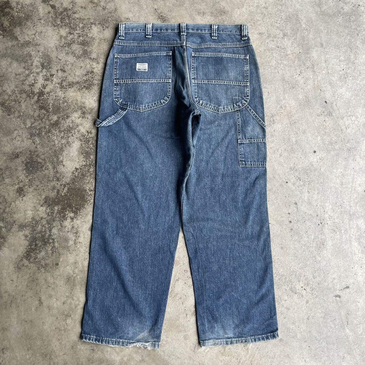 Japanese Brand 🔥American Blu Jeans Distress Baggy Bushpants Denim Size US 37 - 4 Thumbnail