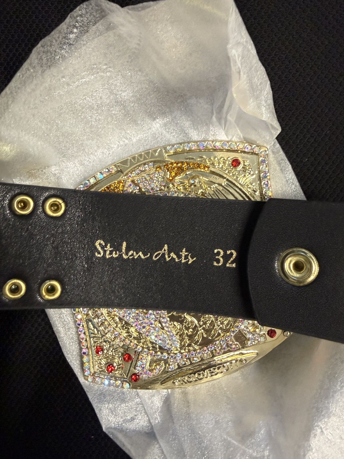 B.B. Simon Stolen Arts Championship Belt Size 32 - 4 Thumbnail