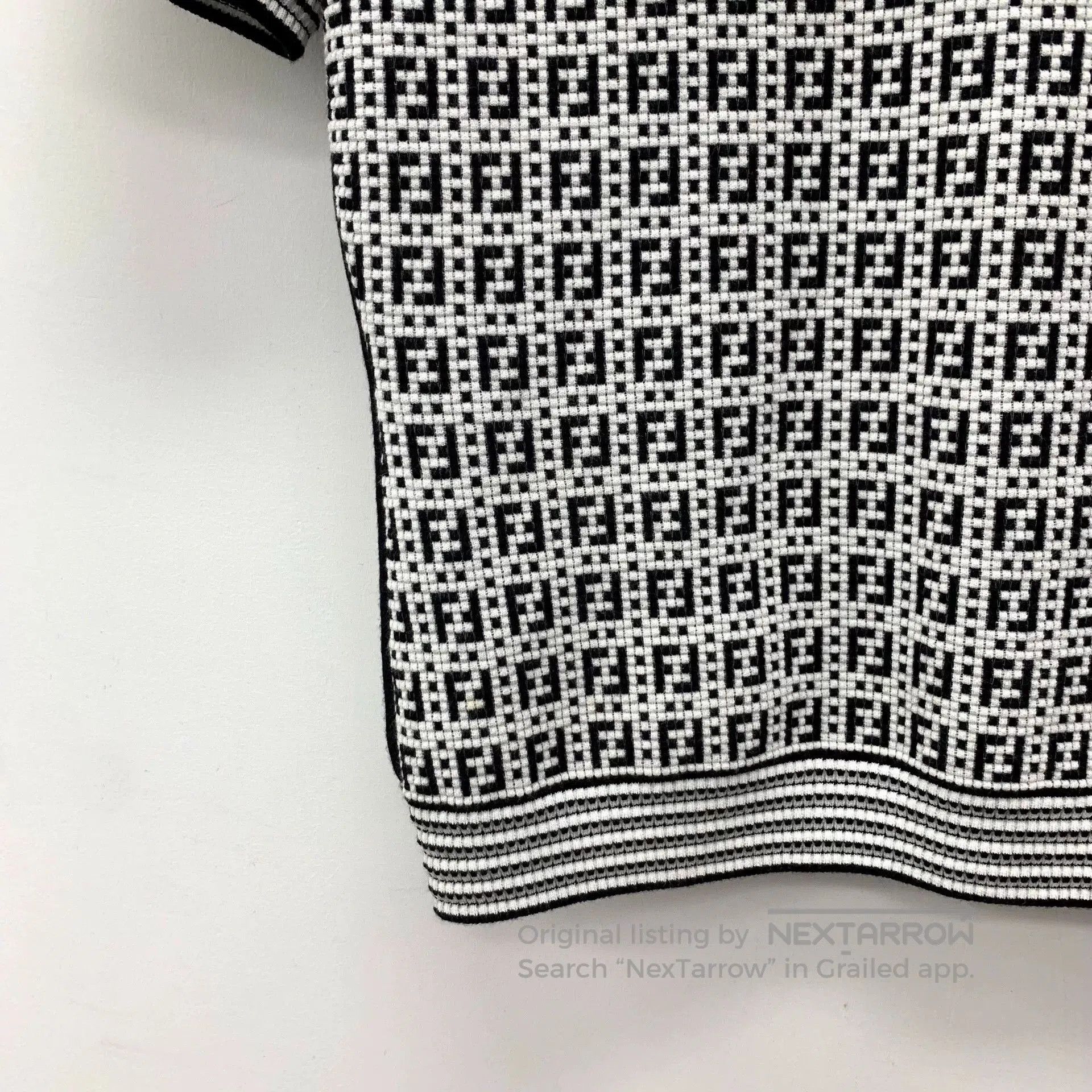 Fendi fendi color block logo knit short sleeve top. Size US M / EU 48-50 / 2 - 4 Thumbnail
