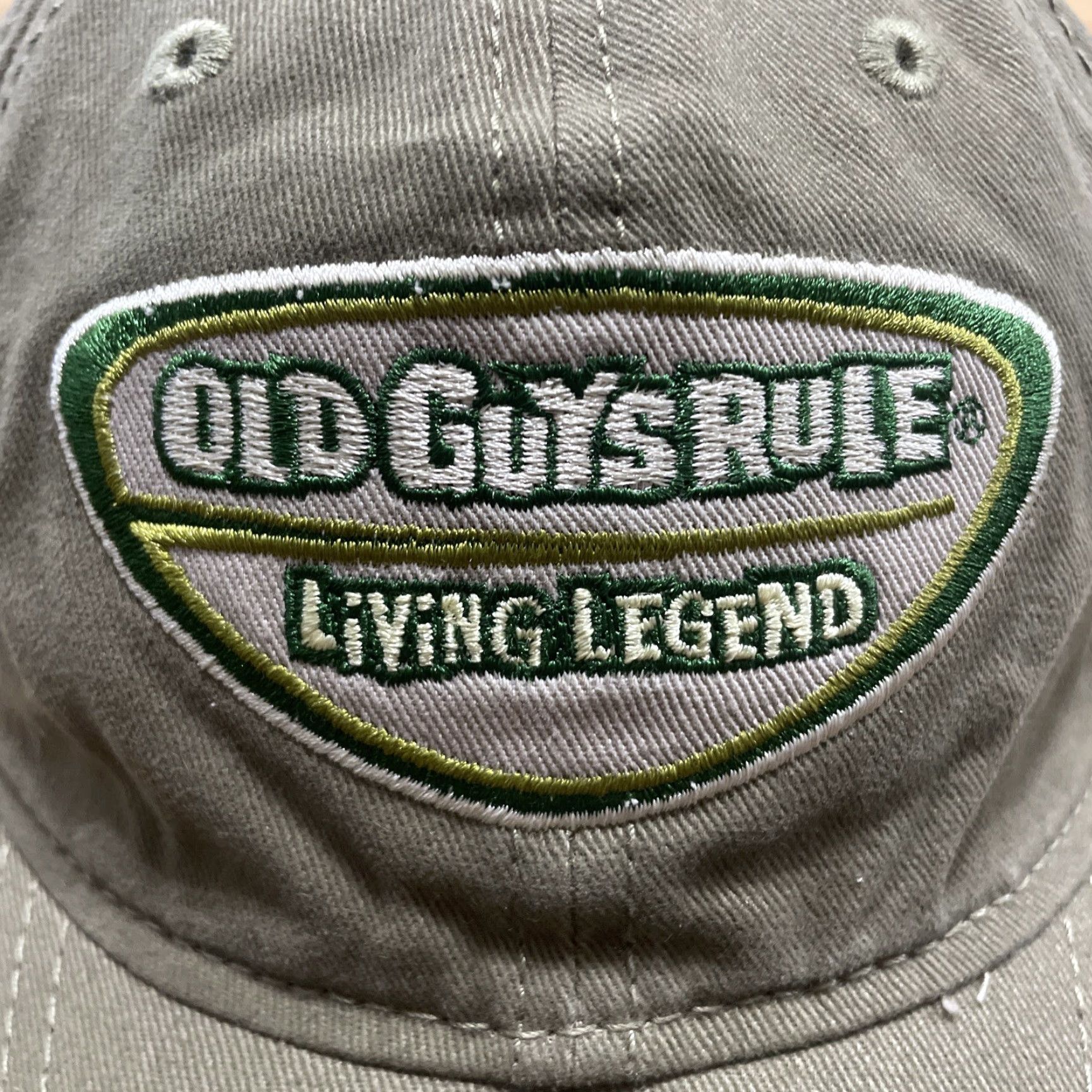 Vintage Old Guys Rule Living Legend Strapback Baseball Cap Green One Size Embroidered Mens Adjustable Casual Outdoor Canvas Cotton Cap EUC Size ONE SIZE - 3 Thumbnail