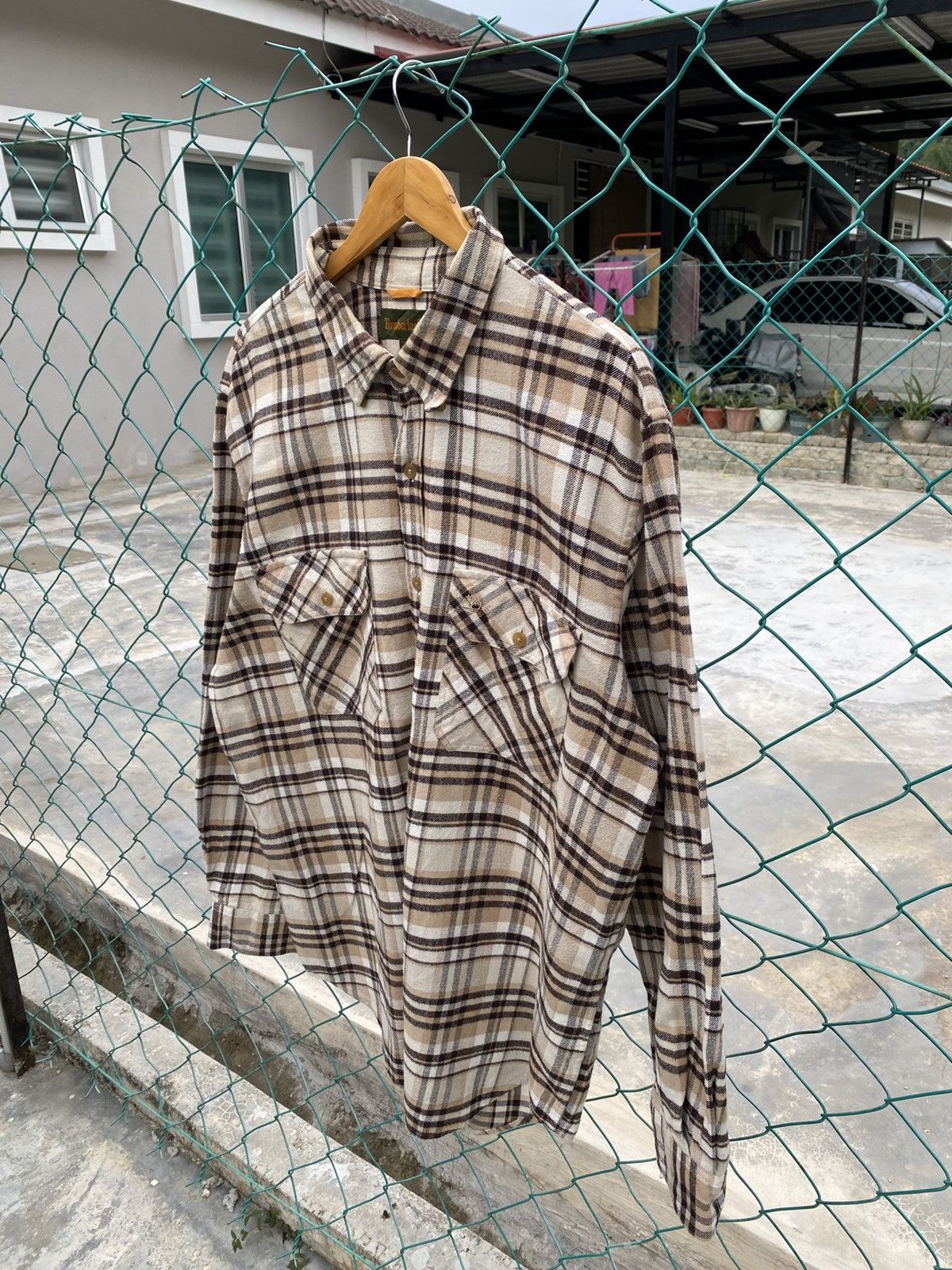Timberland Vintage timberland checker flannel shirts Size US XL / EU 56 / 4 - 3 Thumbnail