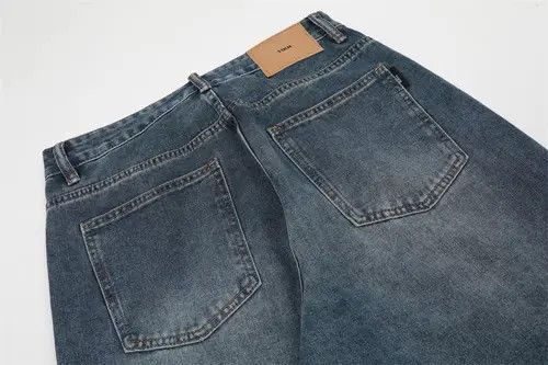 Japanese Brand × Jean Pants Men's washed distressed casual straight jeans Size US 32 / EU 48 - 4 Thumbnail