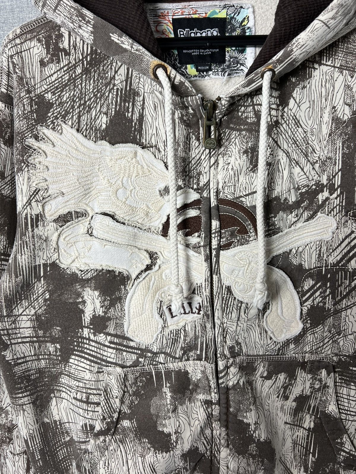 Billabong Vintage 90s Billabong All Over Printed Zip Up Hoodie Size US M / EU 48-50 / 2 - 5 Thumbnail