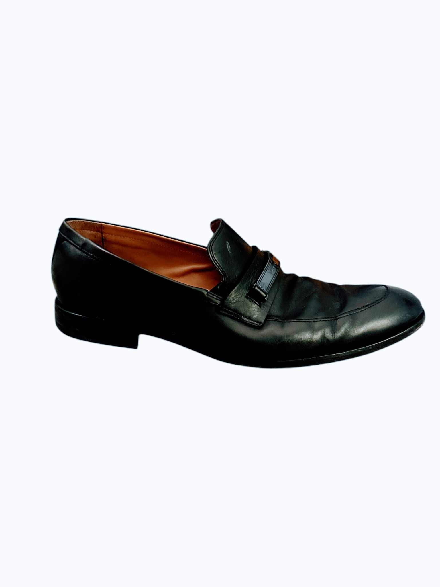 Hugo Boss Hugo Boss Black Leather Bit Loafers Men’s 12 Made In Italy Size US 12 / EU 45 - 8 Thumbnail