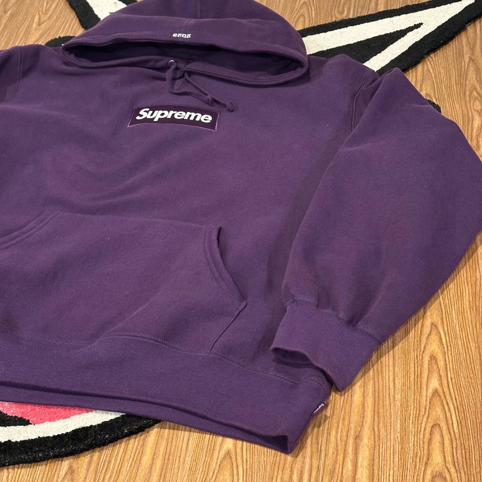 Supreme Supreme Box Logo Hooded Sweatshirt (FW23) – Dark Purple – XL Size US XL / EU 56 / 4 - 3 Thumbnail
