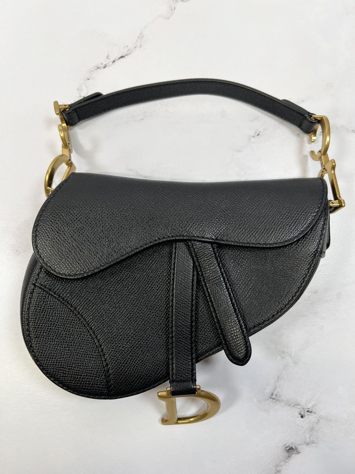 Dior CD Christian Dior Saddle Mini Shoulder Handle Bag Purse Size ONE SIZE - 2 Thumbnail